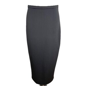 Gracia Maxi Pencil Skirt Black Back Slit Special Occasion Mother Of Bride L